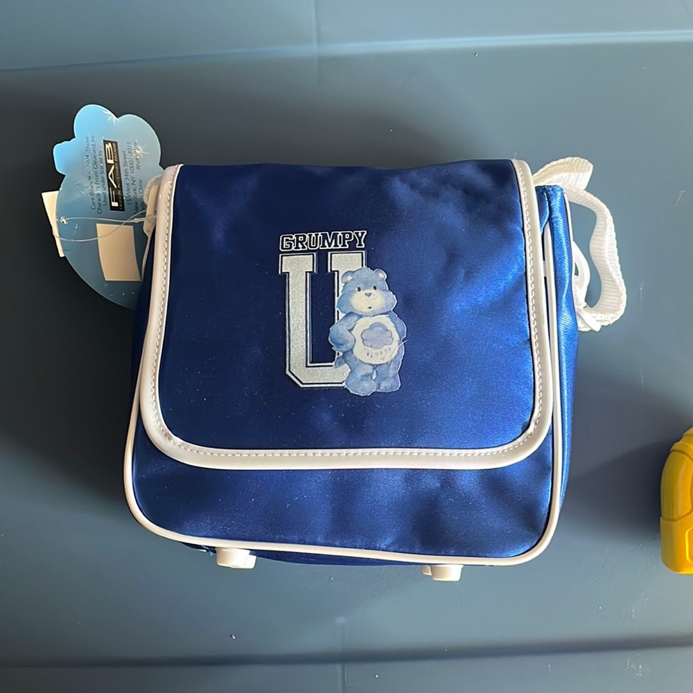 Care Bears Grumpy Bag Purse New Old Stock Tags Mid 2000s Blue U